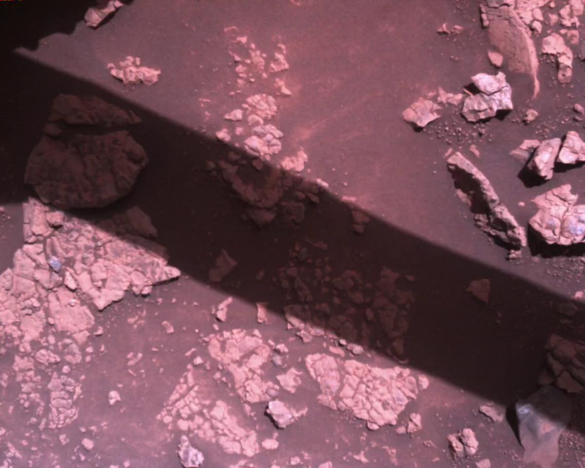 This image was taken by EDL_RDCAM onboard NASA's Mars rover Perseverance on Sol 1510