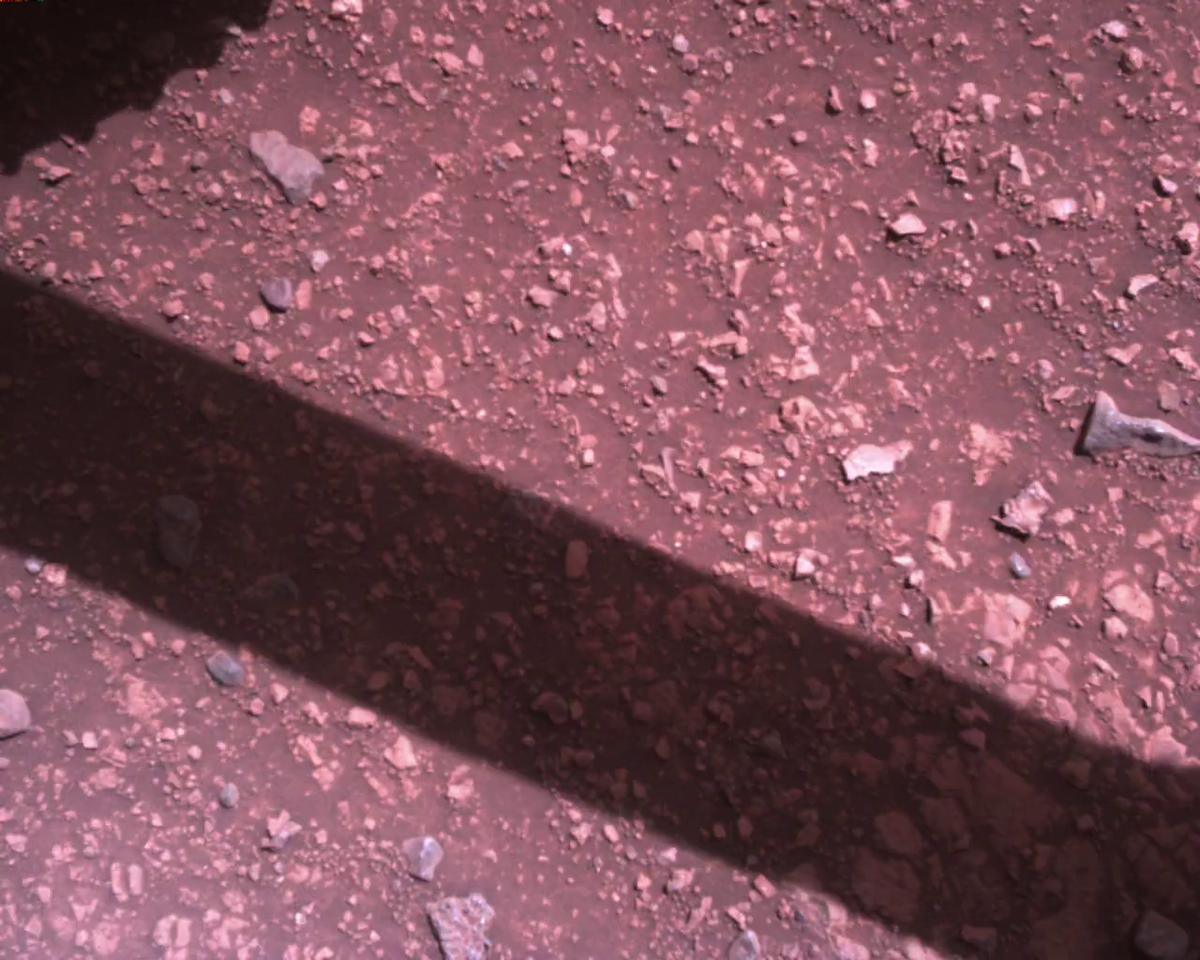 This image was taken by EDL_RDCAM onboard NASA's Mars rover Perseverance on Sol 1510