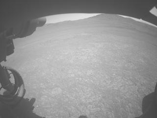 View image taken on Mars, Mars Perseverance Sol 1511: Front Left Hazard Avoidance Camera (Hazcam)