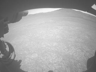 View image taken on Mars, Mars Perseverance Sol 1511: Front Left Hazard Avoidance Camera (Hazcam)