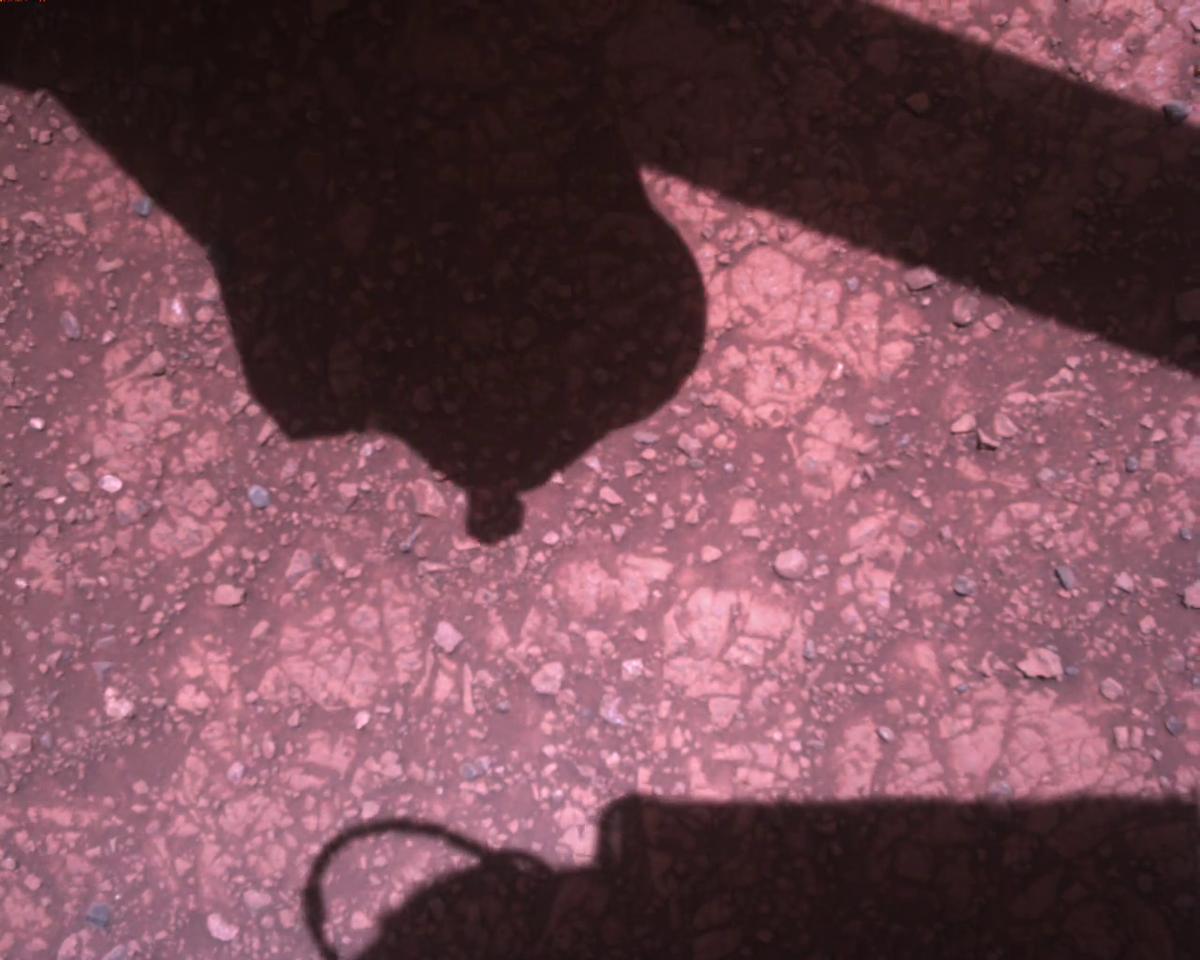 This image was taken by EDL_RDCAM onboard NASA's Mars rover Perseverance on Sol 1512