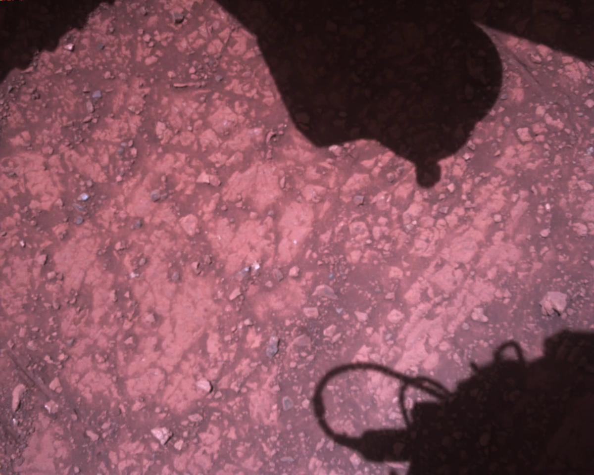 This image was taken by EDL_RDCAM onboard NASA's Mars rover Perseverance on Sol 1512