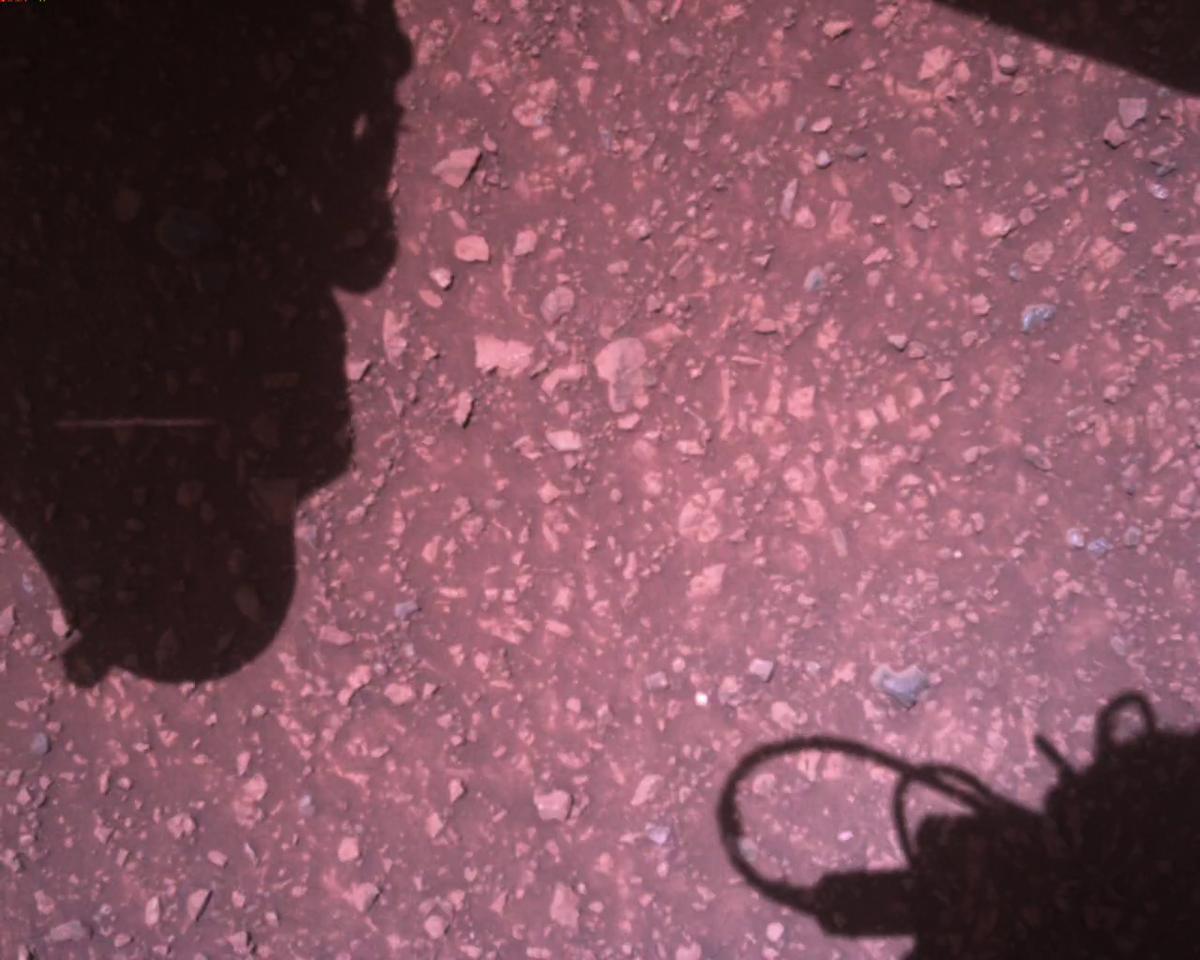 This image was taken by EDL_RDCAM onboard NASA's Mars rover Perseverance on Sol 1512