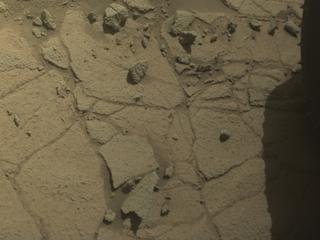 View image taken on Mars, Mars Perseverance Sol 1512: Front Left Hazard Avoidance Camera (Hazcam)