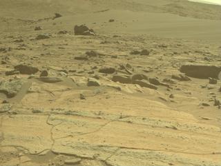 View image taken on Mars, Mars Perseverance Sol 1512: Front Right Hazard Avoidance Camera (Hazcam)