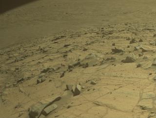 View image taken on Mars, Mars Perseverance Sol 1512: Front Right Hazard Avoidance Camera (Hazcam)