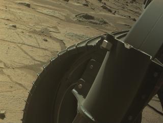 View image taken on Mars, Mars Perseverance Sol 1512: Front Right Hazard Avoidance Camera (Hazcam)