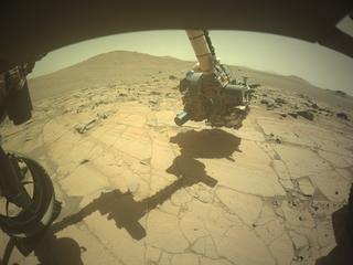 View image taken on Mars, Mars Perseverance Sol 1513: Front Left Hazard Avoidance Camera (Hazcam)