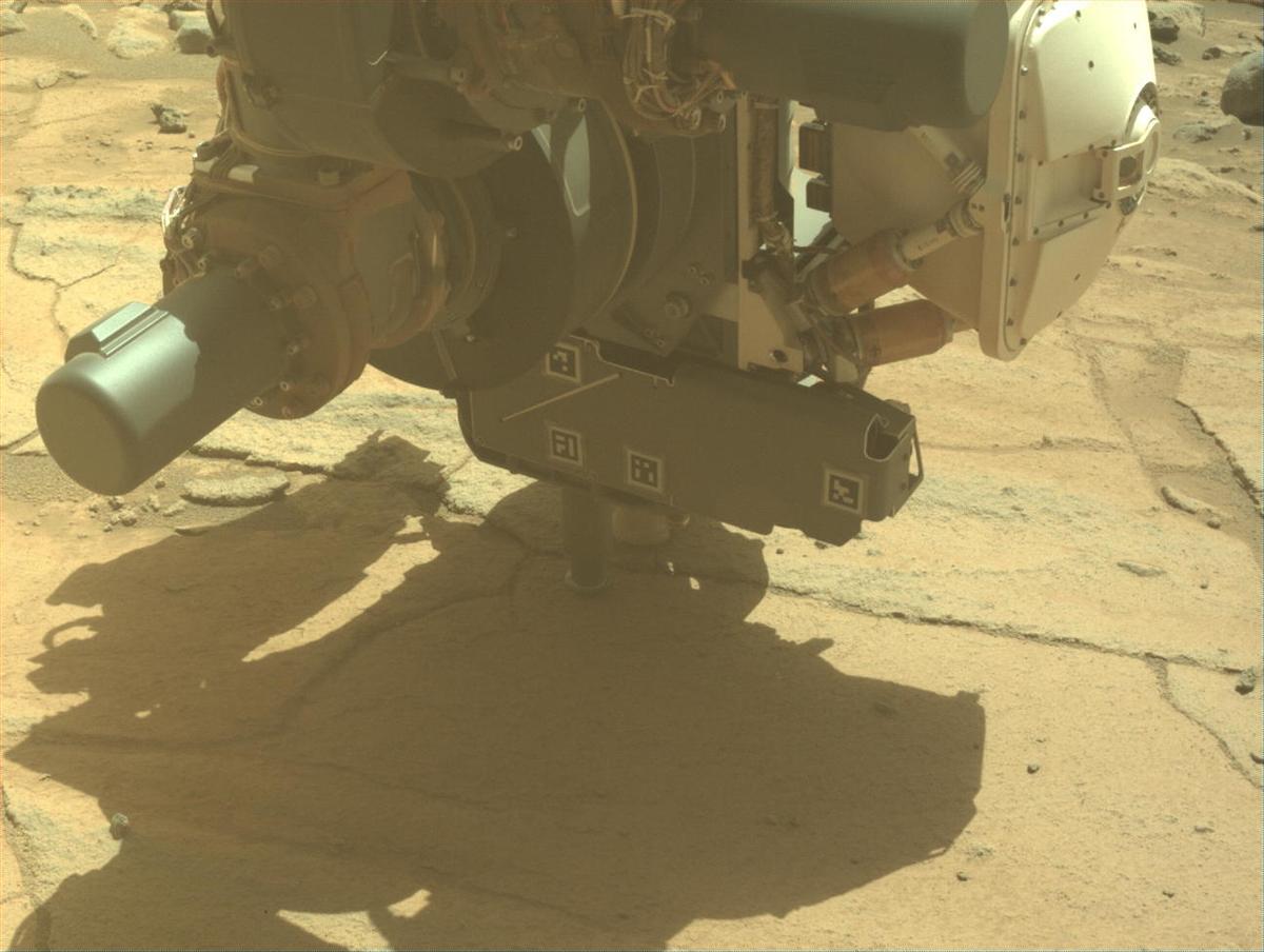 This image was taken by FRONT_HAZCAM_LEFT_A onboard NASA's Mars rover Perseverance on Sol 1513