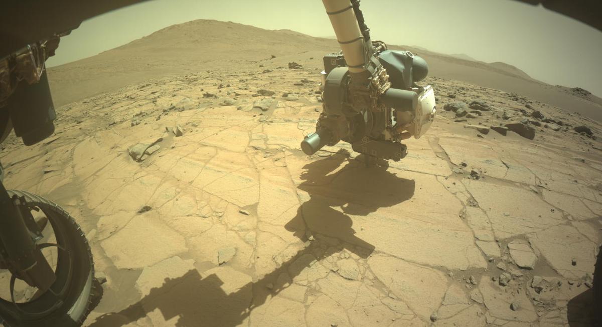 This image was taken by FRONT_HAZCAM_LEFT_A onboard NASA's Mars rover Perseverance on Sol 1513