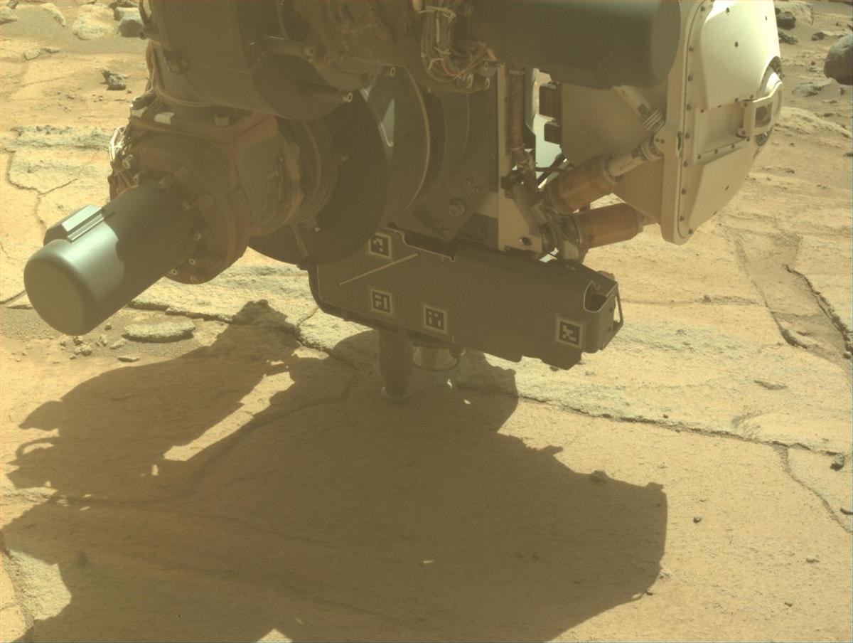 This image was taken by FRONT_HAZCAM_LEFT_A onboard NASA's Mars rover Perseverance on Sol 1513