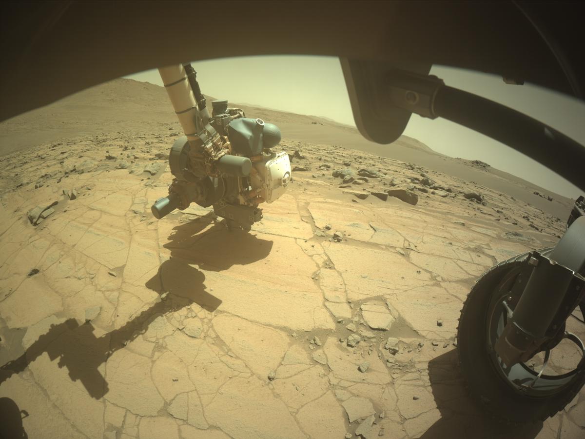 This image was taken by FRONT_HAZCAM_RIGHT_A onboard NASA's Mars rover Perseverance on Sol 1513
