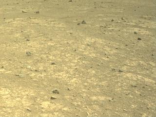 View image taken on Mars, Mars Perseverance Sol 1523: Front Left Hazard Avoidance Camera (Hazcam)