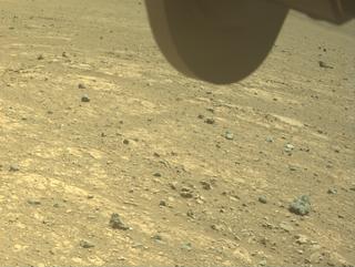 View image taken on Mars, Mars Perseverance Sol 1523: Front Right Hazard Avoidance Camera (Hazcam)