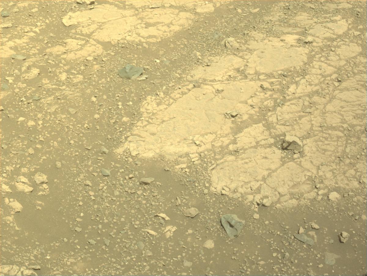 This image was taken by FRONT_HAZCAM_LEFT_A onboard NASA's Mars rover Perseverance on Sol 1524