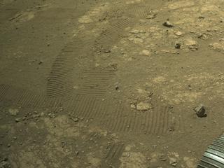 View image taken on Mars, Mars Perseverance Sol 1524: Left Navigation Camera (Navcam)