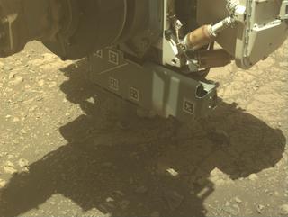 View image taken on Mars, Mars Perseverance Sol 1525: Front Left Hazard Avoidance Camera (Hazcam)