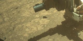 View image taken on Mars, Mars Perseverance Sol 1525: Front Right Hazard Avoidance Camera (Hazcam)