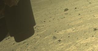 View image taken on Mars, Mars Perseverance Sol 1526: Front Left Hazard Avoidance Camera (Hazcam)