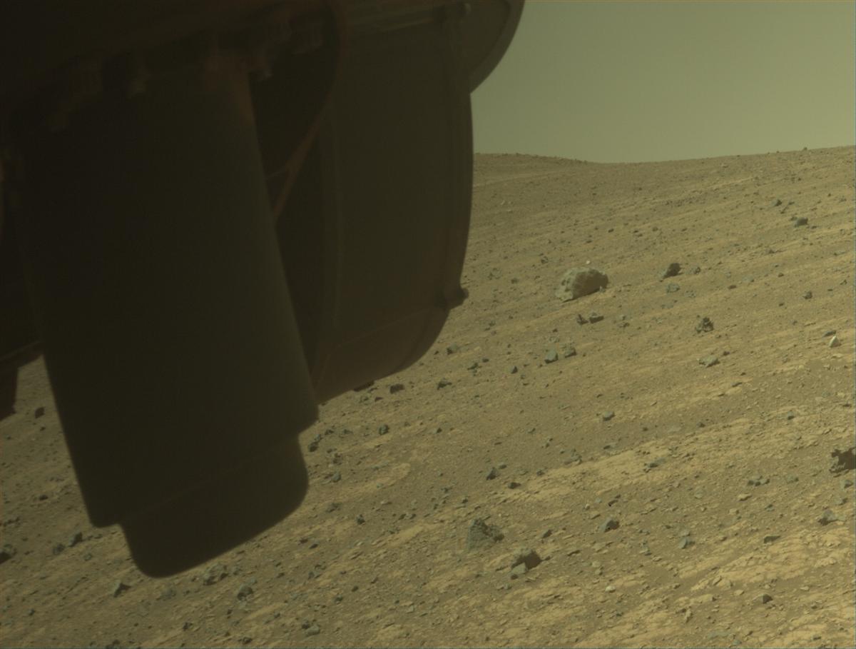 This image was taken by FRONT_HAZCAM_LEFT_A onboard NASA's Mars rover Perseverance on Sol 1526