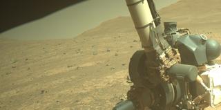 View image taken on Mars, Mars Perseverance Sol 1531: Front Right Hazard Avoidance Camera (Hazcam)