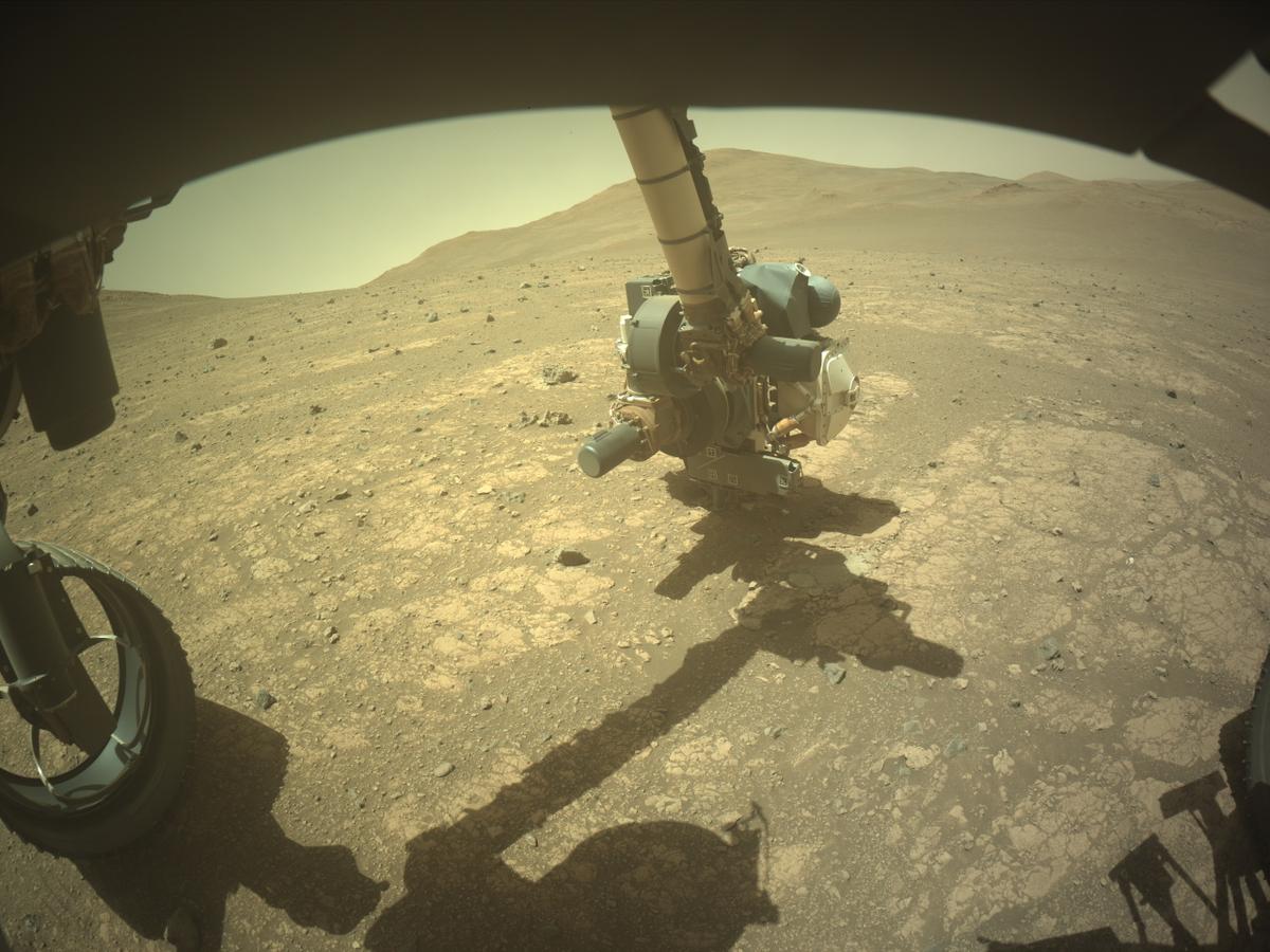 This image was taken by FRONT_HAZCAM_LEFT_A onboard NASA's Mars rover Perseverance on Sol 1533
