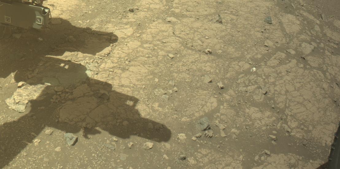 This image was taken by FRONT_HAZCAM_LEFT_A onboard NASA's Mars rover Perseverance on Sol 1535