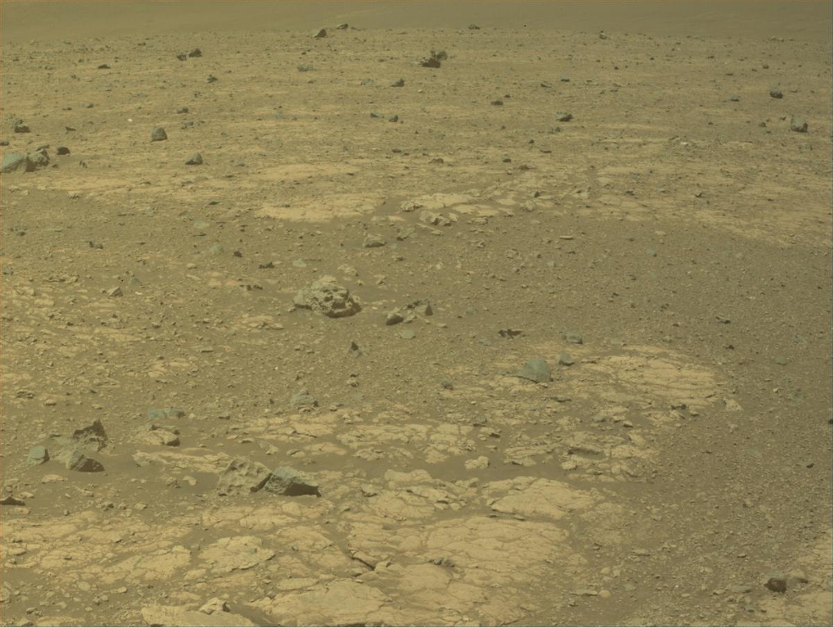 This image was taken by FRONT_HAZCAM_LEFT_A onboard NASA's Mars rover Perseverance on Sol 1535