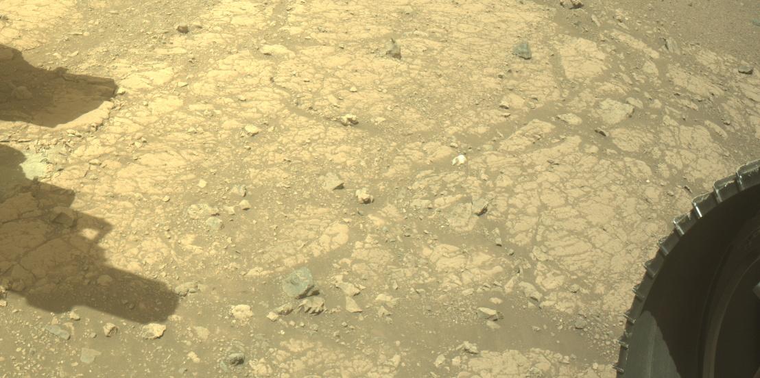 This image was taken by FRONT_HAZCAM_RIGHT_A onboard NASA's Mars rover Perseverance on Sol 1535