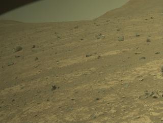 View image taken on Mars, Mars Perseverance Sol 1538: Front Right Hazard Avoidance Camera (Hazcam)