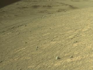 View image taken on Mars, Mars Perseverance Sol 1540: Front Right Hazard Avoidance Camera (Hazcam)