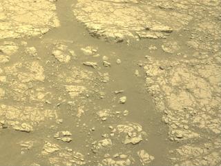 View image taken on Mars, Mars Perseverance Sol 1542: Front Left Hazard Avoidance Camera (Hazcam)