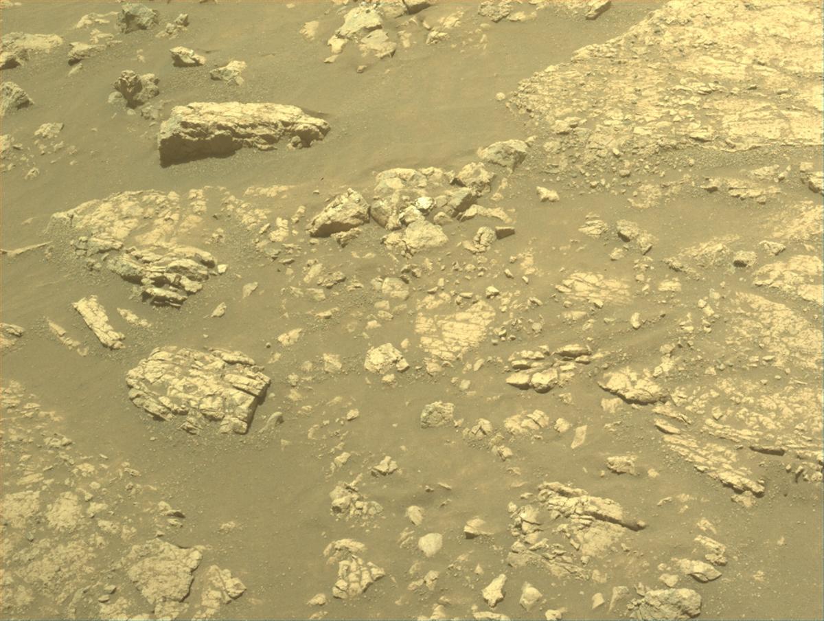 This image was taken by FRONT_HAZCAM_LEFT_A onboard NASA's Mars rover Perseverance on Sol 1542