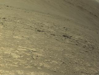 View image taken on Mars, Mars Perseverance Sol 1542: Front Left Hazard Avoidance Camera (Hazcam)