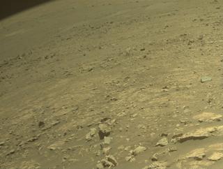 View image taken on Mars, Mars Perseverance Sol 1542: Front Right Hazard Avoidance Camera (Hazcam)