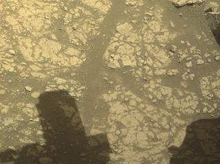 View image taken on Mars, Mars Perseverance Sol 1542: Front Right Hazard Avoidance Camera (Hazcam)