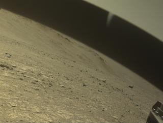 View image taken on Mars, Mars Perseverance Sol 1542: Front Right Hazard Avoidance Camera (Hazcam)