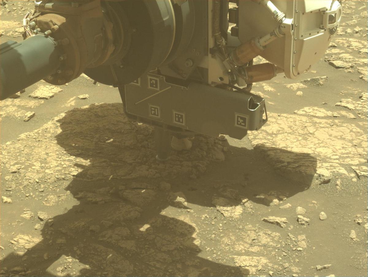 This image was taken by FRONT_HAZCAM_LEFT_A onboard NASA's Mars rover Perseverance on Sol 1544