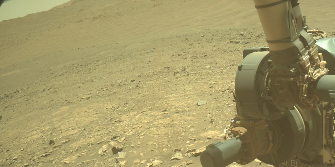This image was taken by FRONT_HAZCAM_LEFT_A onboard NASA's Mars rover Perseverance on Sol 1544