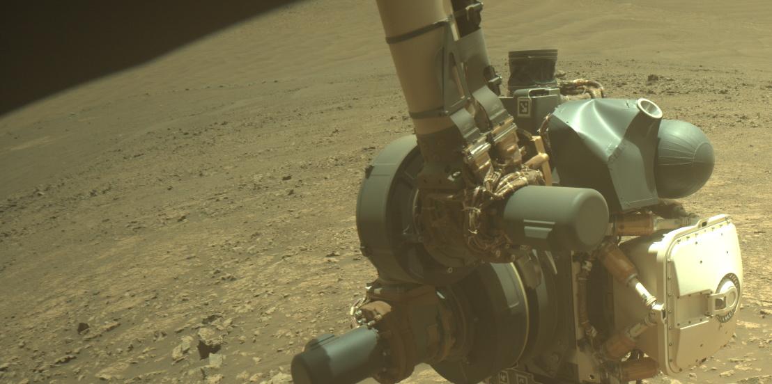 This image was taken by FRONT_HAZCAM_RIGHT_A onboard NASA's Mars rover Perseverance on Sol 1544