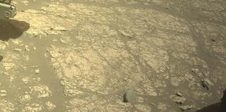 View image taken on Mars, Mars Perseverance Sol 1545: Front Left Hazard Avoidance Camera (Hazcam)