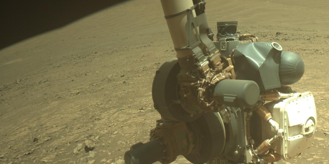 This image was taken by FRONT_HAZCAM_RIGHT_A onboard NASA's Mars rover Perseverance on Sol 1545