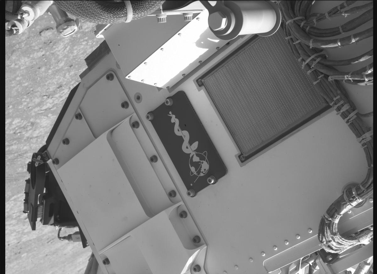 This image was taken by SHERLOC_WATSON onboard NASA's Mars rover Perseverance on Sol 1545