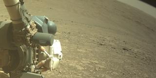 View image taken on Mars, Mars Perseverance Sol 1548: Front Left Hazard Avoidance Camera (Hazcam)