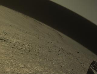 View image taken on Mars, Mars Perseverance Sol 1548: Front Right Hazard Avoidance Camera (Hazcam)