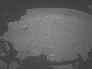 View image taken on Mars, Mars Perseverance Sol 1549: Front Left Hazard Avoidance Camera (Hazcam)