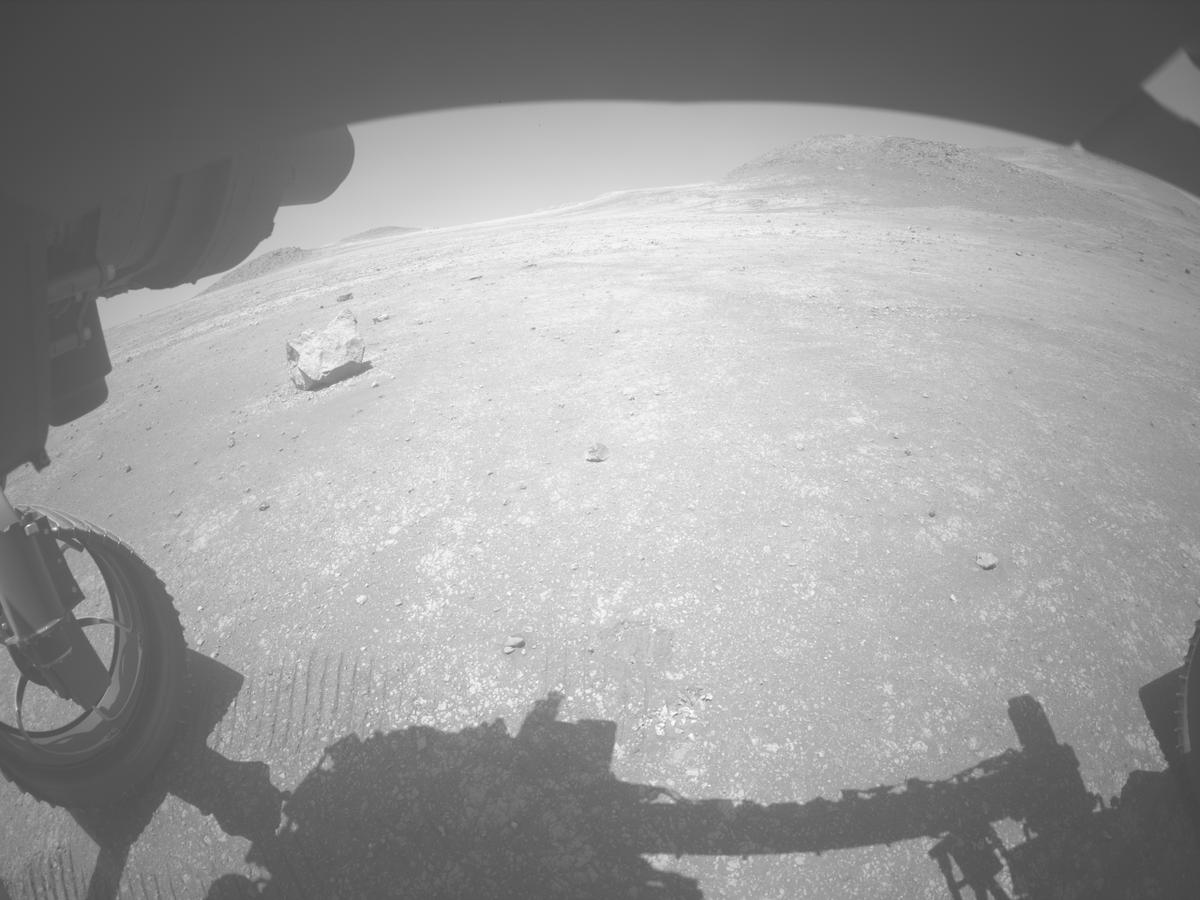 This image was taken by FRONT_HAZCAM_LEFT_A onboard NASA's Mars rover Perseverance on Sol 1549