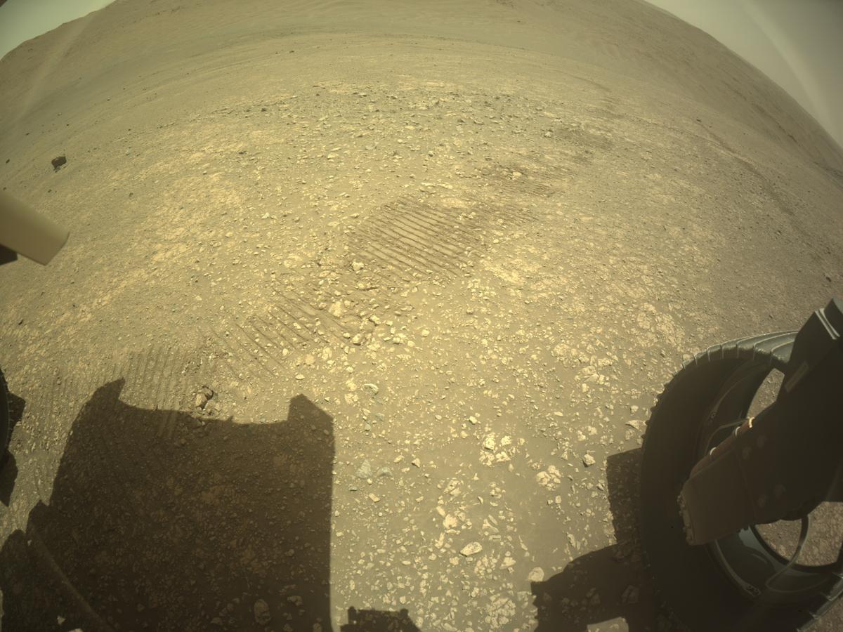 This image was taken by REAR_HAZCAM_RIGHT onboard NASA's Mars rover Perseverance on Sol 1549