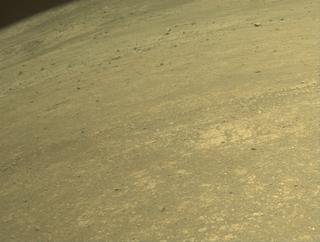 View image taken on Mars, Mars Perseverance Sol 1551: Front Right Hazard Avoidance Camera (Hazcam)