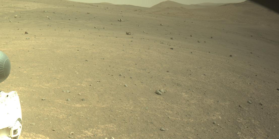 This image was taken by FRONT_HAZCAM_LEFT_A onboard NASA's Mars rover Perseverance on Sol 1552
